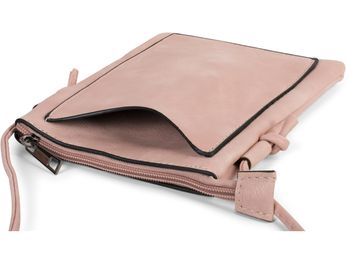 styleBREAKER Damen Mini Bag Umhängetasche mit Cutouts in Ethno Blumen Form und Nieten, Schultertasche, Handtasche, Tasche 02012304