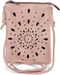 styleBREAKER Damen Mini Bag Umhängetasche mit Cutouts in Ethno Blumen Form und Nieten, Schultertasche, Handtasche, Tasche 02012304