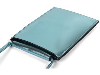 styleBREAKER Damen Handy Umhängetasche in Metallic, Schultertasche, Handy-Tragetasche, Mini Bag 02012307