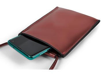 styleBREAKER Damen Handy Umhängetasche in Metallic, Schultertasche, Handy-Tragetasche, Mini Bag 02012307