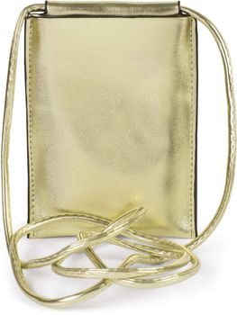 styleBREAKER Damen Handy Umhängetasche in Metallic, Schultertasche, Handy-Tragetasche, Mini Bag 02012307