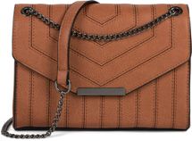 Umhängetasche mit farblich abgesetzten Ziernähten