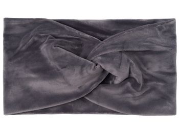 styleBREAKER Damen Stirnband in Samt Optik mit Twist Knoten, warmes Haarband, Headband, Haarschmuck 04026040