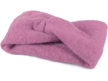 styleBREAKER Damen Feinstrick Stirnband mit Twist Knoten | warmes Winter Haarband mit weicher Oberfläche | elastisches Headband Ohrwärmer 15 cm breit