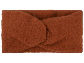 styleBREAKER Damen Feinstrick Stirnband mit Twist Knoten | warmes Winter Haarband mit weicher Oberfläche | elastisches Headband Ohrwärmer 15 cm breit