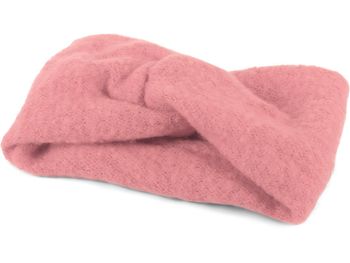 styleBREAKER Damen Feinstrick Stirnband mit Twist Knoten | warmes Winter Haarband mit weicher Oberfläche | elastisches Headband Ohrwärmer 15 cm breit