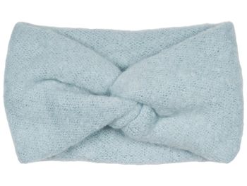 styleBREAKER Damen Feinstrick Stirnband mit Twist Knoten | warmes Winter Haarband mit weicher Oberfläche | elastisches Headband Ohrwärmer 15 cm breit