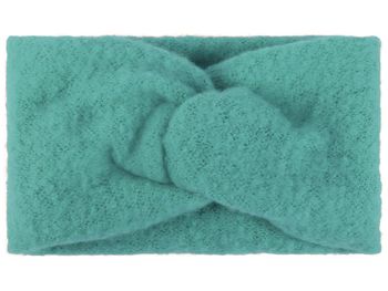 styleBREAKER Damen Feinstrick Stirnband mit Twist Knoten | warmes Winter Haarband mit weicher Oberfläche | elastisches Headband Ohrwärmer 15 cm breit