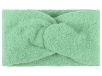 styleBREAKER Damen Feinstrick Stirnband mit Twist Knoten | warmes Winter Haarband mit weicher Oberfläche | elastisches Headband Ohrwärmer 15 cm breit