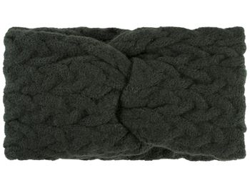 styleBREAKER Damen Strick Stirnband mit Zopfmuster und Twist Knoten, warmes Winter Haarband, Headband, gestrickt 04026044
