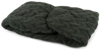 styleBREAKER Damen Strick Stirnband mit Zopfmuster und Twist Knoten, warmes Winter Haarband, Headband, gestrickt 04026044