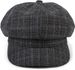 styleBREAKER Damen Bakerboy Schirmmütze mit Glencheck Karo Muster, Ballonmütze, Bakerboy Schiebermütze, Newsboy Cap 04023068