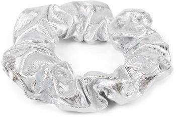 styleBREAKER Damen Metallic XXL Haargummi im Retro Style, elastisch, Scrunchie, Zopfgummi, Haarband 04027003