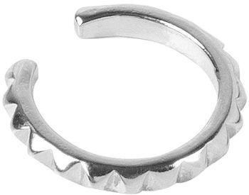 styleBREAKER Damen Ear Cuff Klemm Ohrring mit Zacken Muster, Ohrstecker, Ohrclip, Fake Piercing, Helix 05090020