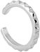 styleBREAKER Damen Ear Cuff Klemm Ohrring mit Zacken Muster, Ohrstecker, Ohrclip, Fake Piercing, Helix 05090020