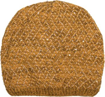 styleBREAKER Damen Strick Beanie Mütze mit Pailletten und Thermo-Fleece Futter, Winter Slouch Beanie 04024168