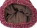 styleBREAKER Damen Strick Bommelmütze mit Zopfmuster Verlauf, Pailletten und Fleece Futter, Winter Fellbommel Mütze 04024170