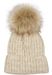 styleBREAKER Unisex warme Strick Bommelmütze mit Flecht Muster und Fleece Futter, Winter Fellbommel Mütze 04024171