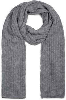 styleBREAKER Unisex einfarbiger Strick Schal mit strukturiertem Flecht Muster, Uni Winter Strickschal 01018161