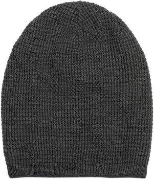 styleBREAKER Unisex Strick Beanie Mütze mit Karo Strickmuster, Winter Slouch Longbeanie 04024172