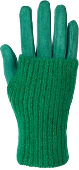 styleBREAKER | Damen Kuschelige Handschuhe, Touchscreen, abnehmbare Strickstulpen, 2 in 1 warme Winterhandschuhe für eisige Tage 09010022