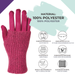styleBREAKER Damen 3 in 1 Touchscreen Handschuhe mit abnehmbarer Strick Stulpe | Winterhandschuhe | 3 Tragevarianten | Weich warm elastisch in vielen Farben