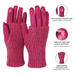 styleBREAKER Damen 3 in 1 Touchscreen Handschuhe mit abnehmbarer Strick Stulpe | Winterhandschuhe | 3 Tragevarianten | Weich warm elastisch in vielen Farben