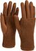 styleBREAKER Damen Touchscreen Stoff Handschuhe mit abnehmbaren Strick Stulpen, warme Fingerhandschuhe, Winter 09010022