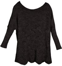 Oversize Strickpullover mit Ajourmuster