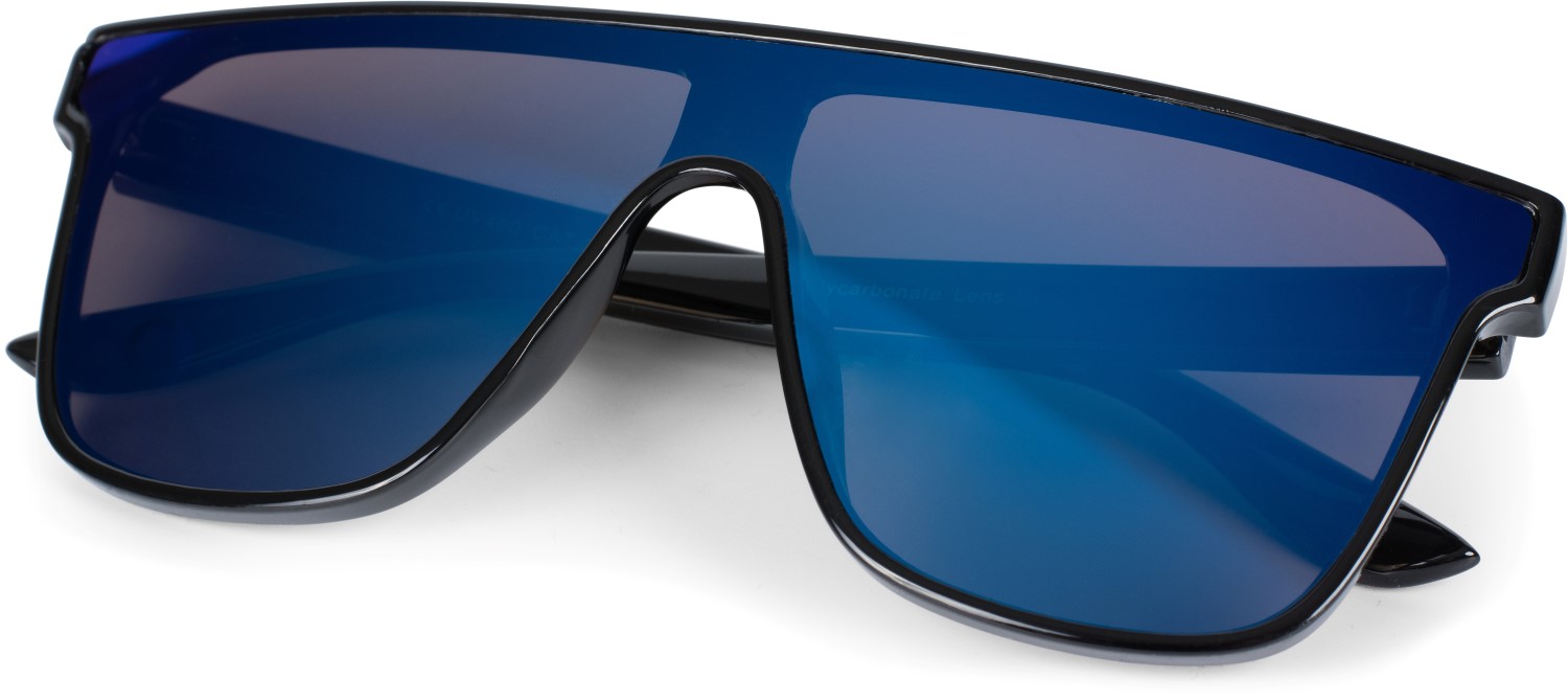 Shield Monoglas Sonnenbrille, Polycarbonat Glas und