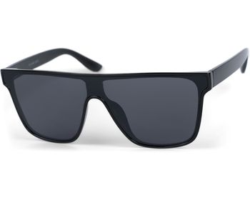 styleBREAKER Unisex Shield Monoglas Sonnenbrille, Polycarbonat Glas und Kunststoff Rahmen, Retro Nerd Style 09020108