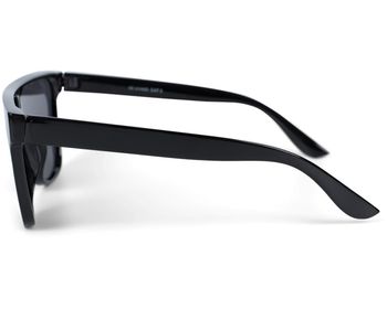 styleBREAKER Unisex Shield Monoglas Sonnenbrille, Polycarbonat Glas und Kunststoff Rahmen, Retro Nerd Style 09020108