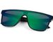 styleBREAKER Unisex Shield Monoglas Sonnenbrille, Polycarbonat Glas und Kunststoff Rahmen, Retro Nerd Style 09020108