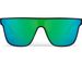 styleBREAKER Unisex Shield Monoglas Sonnenbrille, Polycarbonat Glas und Kunststoff Rahmen, Retro Nerd Style 09020108