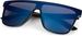 styleBREAKER Unisex Shield Monoglas Sonnenbrille, Polycarbonat Glas und Kunststoff Rahmen, Retro Nerd Style 09020108