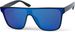 styleBREAKER Unisex Shield Monoglas Sonnenbrille, Polycarbonat Glas und Kunststoff Rahmen, Retro Nerd Style 09020108