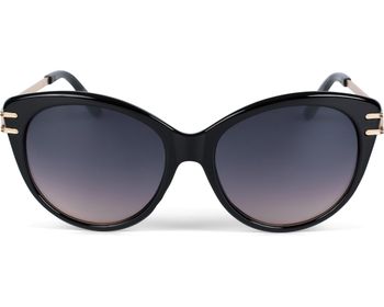 styleBREAKER Damen Sonnenbrille Cat-Eye Schmetterling | Oversize mit Metallbügel & UV400 | Elegante Verlaufstönung für Sommer & Autofahren | Inkl. Etui & Putztuch