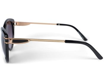 styleBREAKER Damen Sonnenbrille Cat-Eye Schmetterling | Oversize mit Metallbügel & UV400 | Elegante Verlaufstönung für Sommer & Autofahren | Inkl. Etui & Putztuch