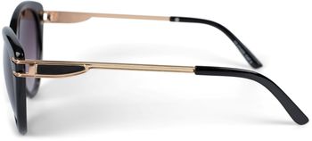 styleBREAKER Damen Sonnenbrille in Katzenaugen Form mit Polycarbonat Gläsern und Metall Bügel, Cat-Eye Brille 09020111