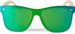 styleBREAKER Unisex Monoglas Nerd Sonnenbrille mit Bambus Bügeln und Polycarbonat Glas, Retro Style 09020112