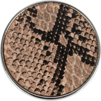 styleBREAKER Damen Magnet Schmuck Brosche rund mit Schlangen Muster Animal Print, für Schals, Tücher, Ponchos, Anhänger 05050089