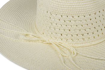 styleBREAKER Damen Großer Sonnenhut mit dünnem Hutband und Schleife, Strohhut, Schlapphut, Sommerhut, Hut 04025024