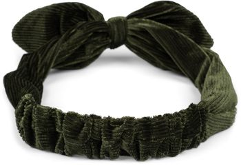 styleBREAKER Damen Cord Haarband mit Schleife und Gummizug, Stirnband, Headband, Retro Style, Haarschmuck 04026048