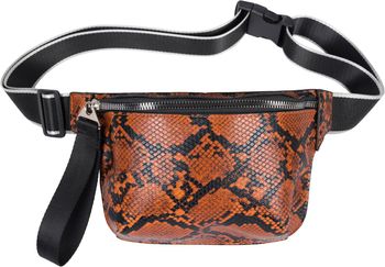 styleBREAKER Damen Bauchtasche mit Schlangen Muster, verstellbarer Gurt, Reißverschluss, Gürteltasche, Hüfttasche 02012321