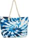 styleBREAKER Damen XXL Strandtasche mit Batik Wirbel Muster Print, Reißverschluss, Schultertasche, Shopper 02012344