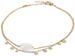 styleBREAKER Damen Layer Fußkettchen mit Plättchen Anhängern und Stein, Gliederkette, Karabiner Verschluss, Kette, Schmuck 05080012