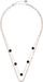 styleBREAKER Damen Edelstahl Layer Halskette 2-reihig mit Kunststoff Perlen und Anhängern, Ankerkette, Kette, Schmuck 05030067
