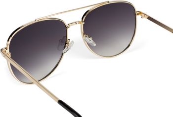 styleBREAKER Damen Piloten Sonnenbrille mit Strass Applikation, getönte Polycarbonat Gläser und Metall Gestell 09020119