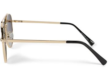 styleBREAKER Damen Piloten Sonnenbrille mit Strass Applikation, getönte Polycarbonat Gläser und Metall Gestell 09020119