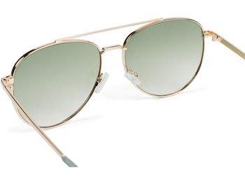 styleBREAKER Damen Piloten Sonnenbrille mit Strass Applikation, getönte Polycarbonat Gläser und Metall Gestell 09020119
